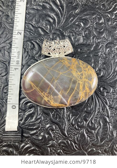 Petrified Wood Jasper Crystal Stone Jewelry Pendant - #CYMJONQr5fQ-7