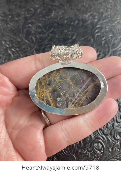 Petrified Wood Jasper Crystal Stone Jewelry Pendant - #CYMJONQr5fQ-3