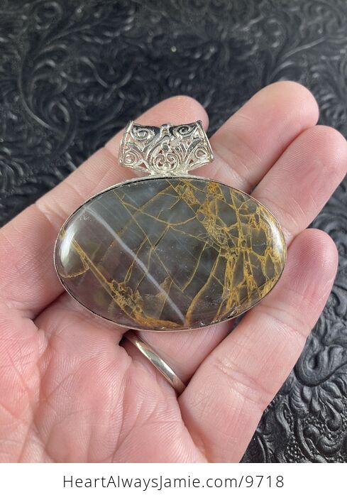 Petrified Wood Jasper Crystal Stone Jewelry Pendant - #CYMJONQr5fQ-1