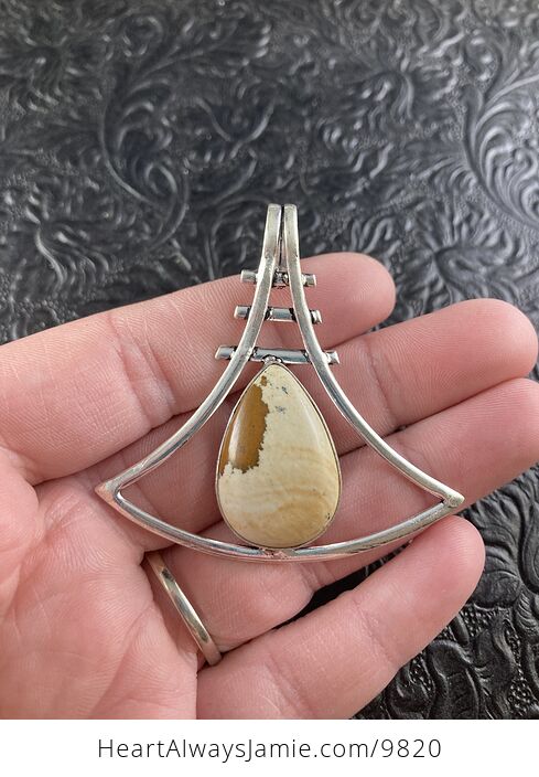 Picture Jasper Crystal Stone Jewelry Pendant - #JVJGXE93hZ0-2