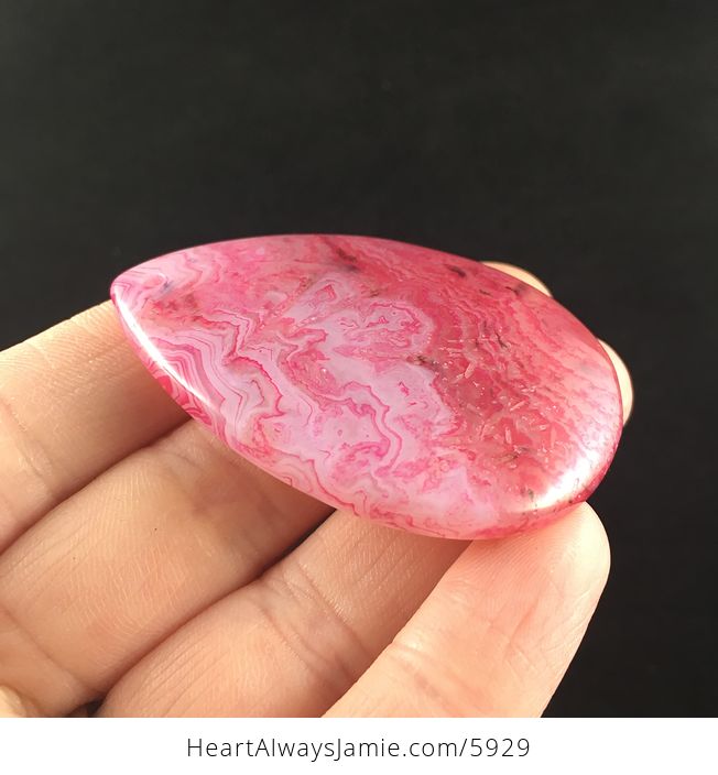 Pink Agate Stone Jewelry Pendant - #RJ6cXCKUsjA-4