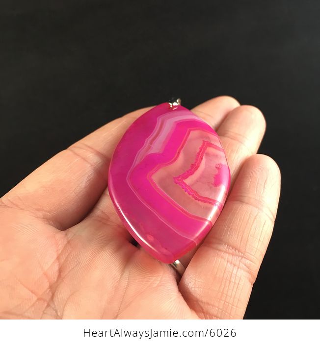 Pink Agate Stone Jewelry Pendant - #tryjjlPuJHg-2