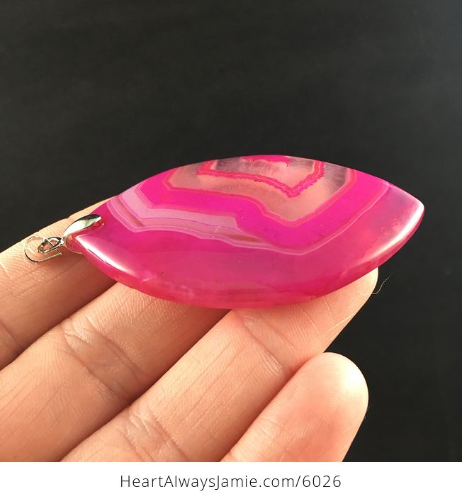 Pink Agate Stone Jewelry Pendant - #tryjjlPuJHg-4