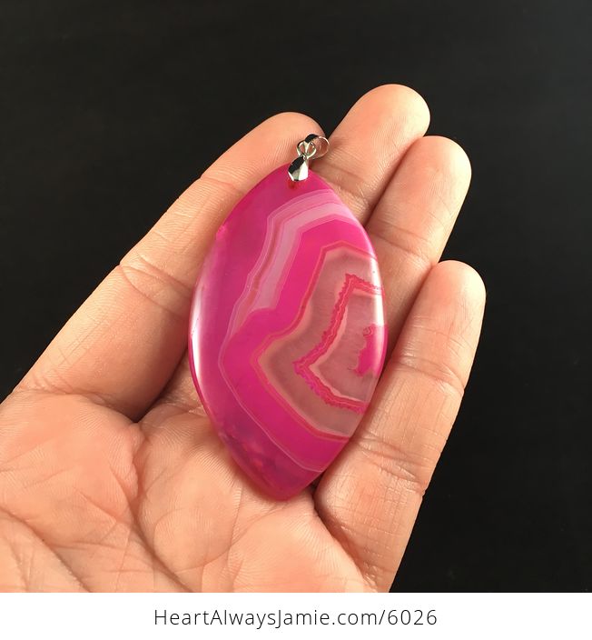 Pink Agate Stone Jewelry Pendant - #tryjjlPuJHg-1