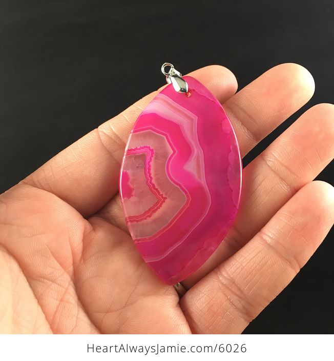 Pink Agate Stone Jewelry Pendant - #tryjjlPuJHg-6