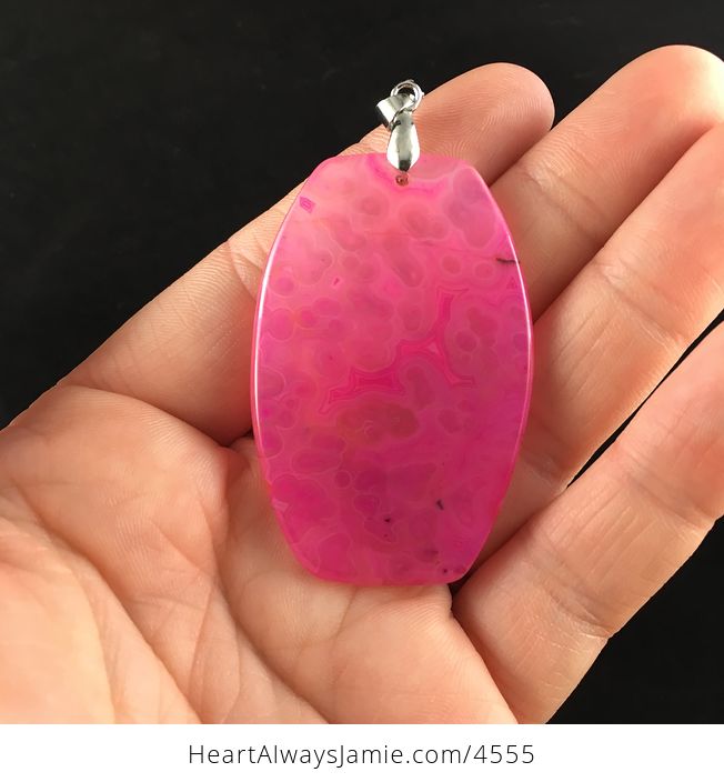 Pink Agate Stone Jewelry Pendant - #uRtFgPWoMtA-4