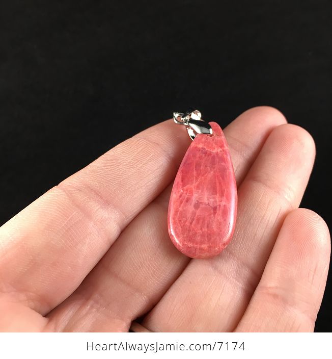 Pink Argentine Rhodochrosite Stone Pendant Jewelry - #6x4t12JPKGo-4