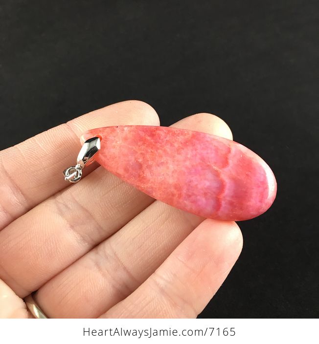 Pink Argentine Rhodochrosite Stone Pendant Jewelry - #UQWrB2hjBkc-2