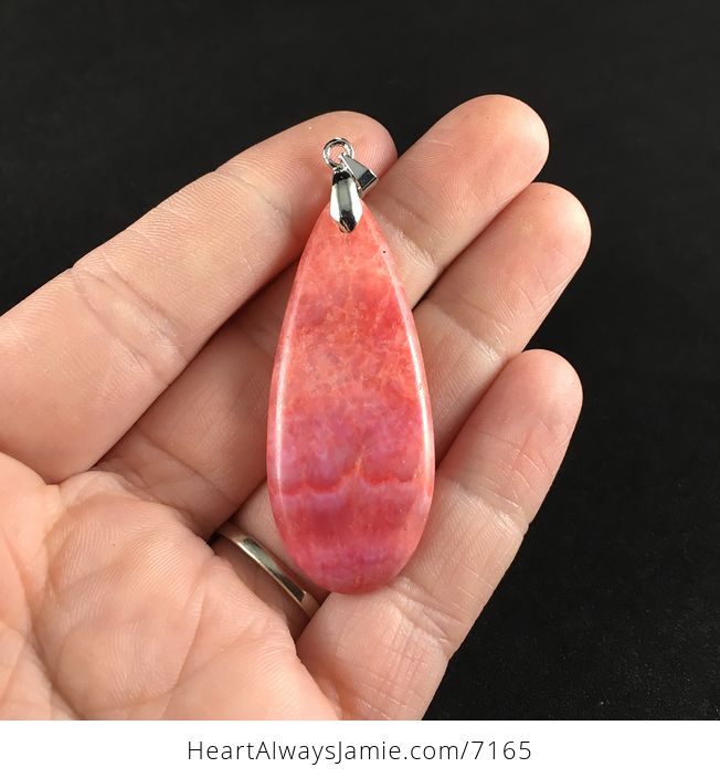 Pink Argentine Rhodochrosite Stone Pendant Jewelry - #UQWrB2hjBkc-1