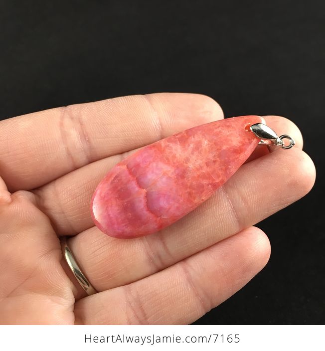 Pink Argentine Rhodochrosite Stone Pendant Jewelry - #UQWrB2hjBkc-5