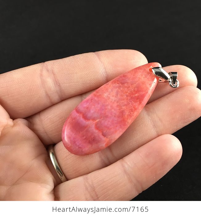 Pink Argentine Rhodochrosite Stone Pendant Jewelry - #UQWrB2hjBkc-3