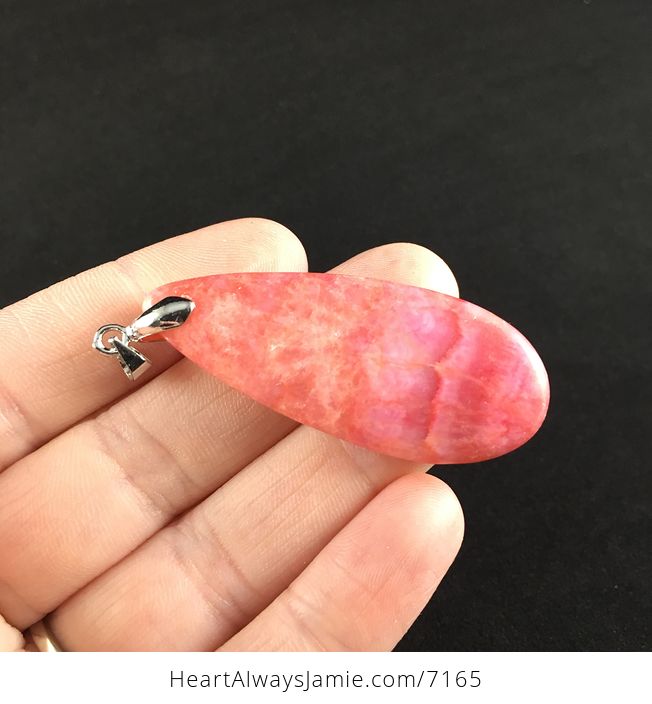 Pink Argentine Rhodochrosite Stone Pendant Jewelry - #UQWrB2hjBkc-4