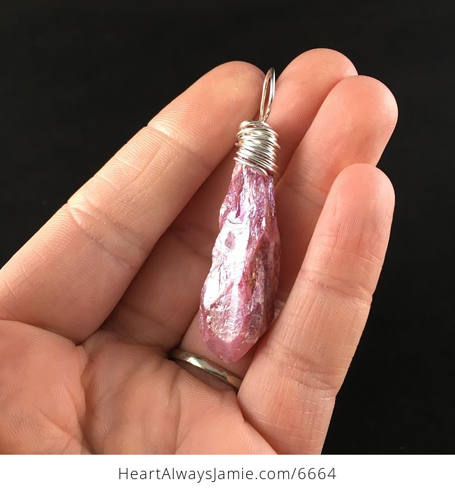 Pink Aurora Borealis Ab Crystal Agate Stone Pendant Necklace - #wOJeT5zOFOM-1
