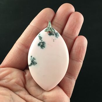 Pink Dendriti Opal Stone Jewelry Pendant #GqChyON5Iiw
