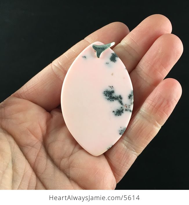 Pink Dendriti Opal Stone Jewelry Pendant - #GqChyON5Iiw-5