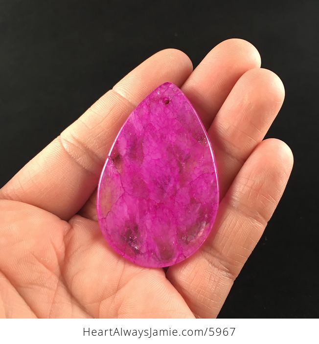 Pink Drusy Crystal Agate Stone Jewelry Pendant - #RxvNN5CJdH0-6
