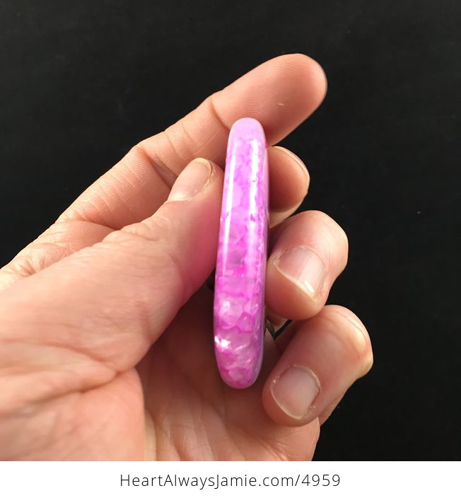 Pink Druzy Agate Stone Jewelry Pendant - #dySza5qSaIE-4