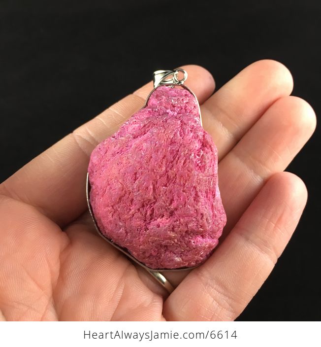 Pink Druzy Geode Agate Stone Jewelry Pendant - #3BmERGacju8-6