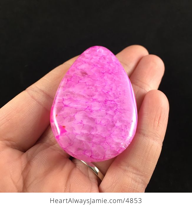 Pink Druzy Stone Jewelry Pendant - #NpSjFmkm9os-3