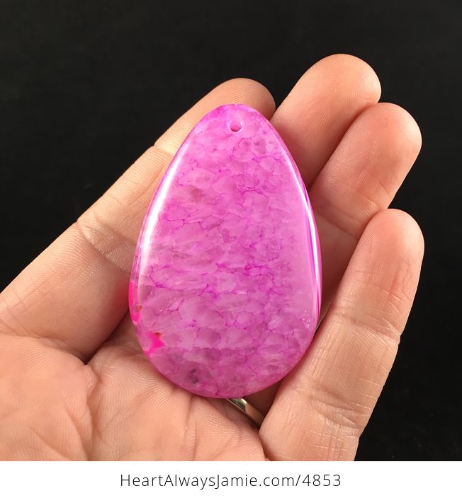 Pink Druzy Stone Jewelry Pendant - #NpSjFmkm9os-2