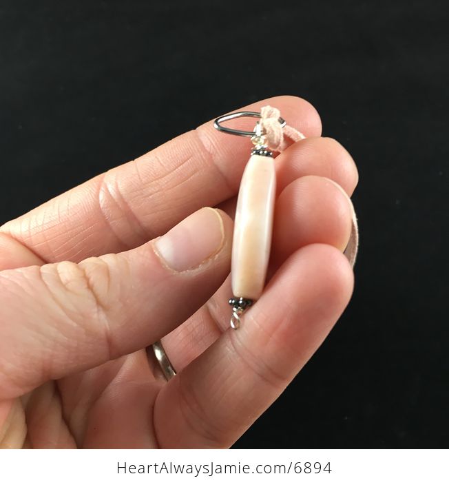 Pink Opal Stone Jewelry Pendant Necklace - #6F8hYiKUDUI-4