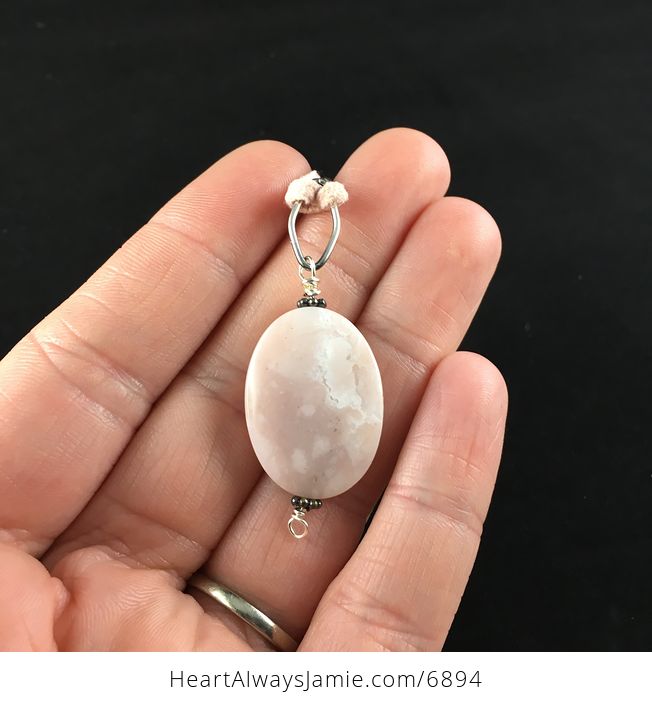 Pink Opal Stone Jewelry Pendant Necklace - #6F8hYiKUDUI-2