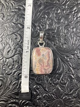 Pink Rhodochrosite Crystal Stone Jewelry Pendant #y8Xl59SwZcg