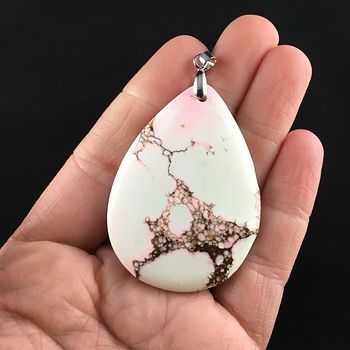 Pink Turquoise Stone Jewelry Pendant #NM69D3OOH1o