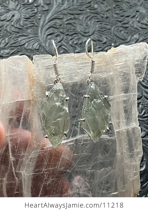 Prasiolite Green Amethyst Quartz Crystal Stone Jewelry Earrings - #fY3YaN2Mus0-1