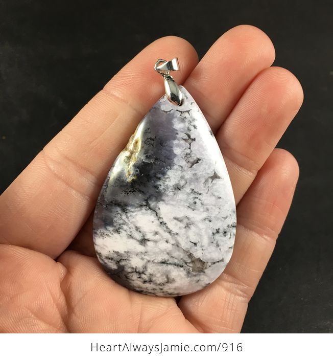 Pretty African Dendrite Moss Opal Stone Pendant - #cs87QJunrSw-1