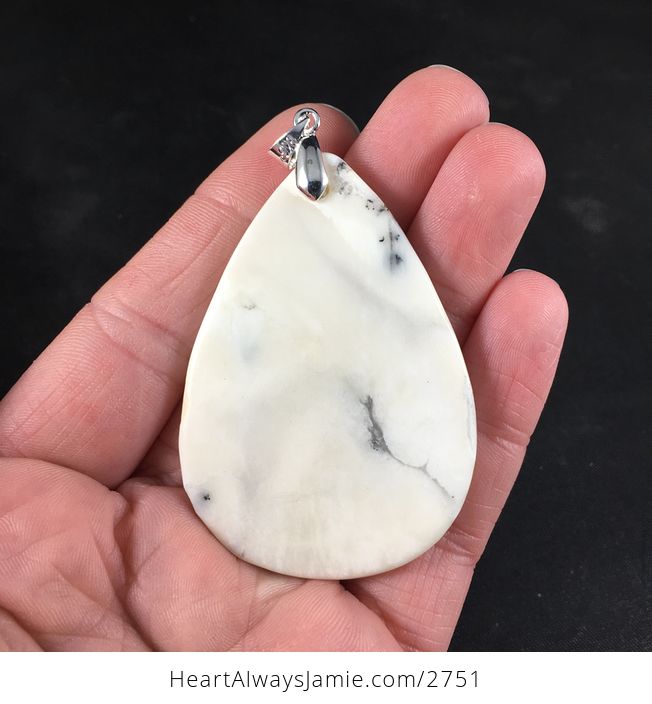 Pretty African Dendrite Moss Opal Stone Pendant Necklace Ado2 - #cJxGHpY1e8A-2
