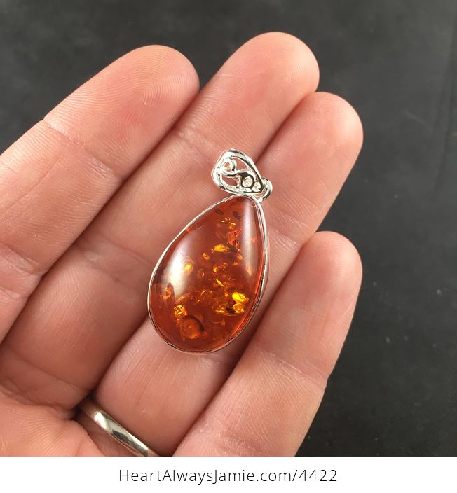 Pretty Lab Created Amber Pendant Necklace - #gejSgc8Zx70-5