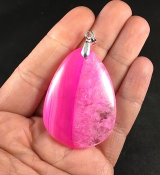 Pretty Pink Druzy Stone Agate Pendant #FbrxxeKcmsM