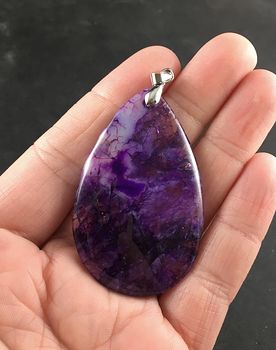 Pretty Purple Druzy Stone Jewelry Pendant #s4az5XDR7CY