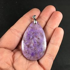 Pretty Purple Lepidolite Stone Stone Pendant #o1xliTXyopU