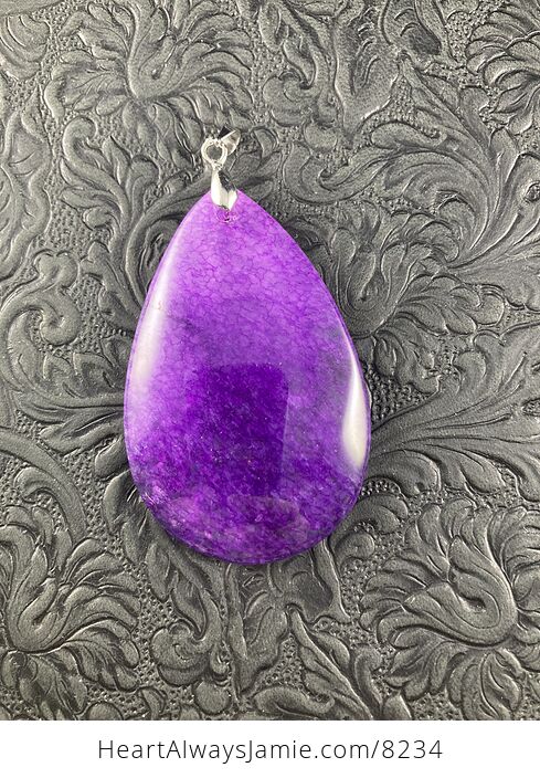 Purple Agate Stone Pendant Jewelry - #weM82F6nxII-1