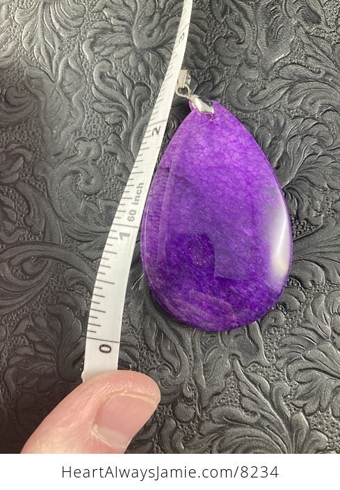 Purple Agate Stone Pendant Jewelry - #weM82F6nxII-2