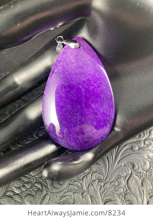 Purple Agate Stone Pendant Jewelry - #weM82F6nxII-3