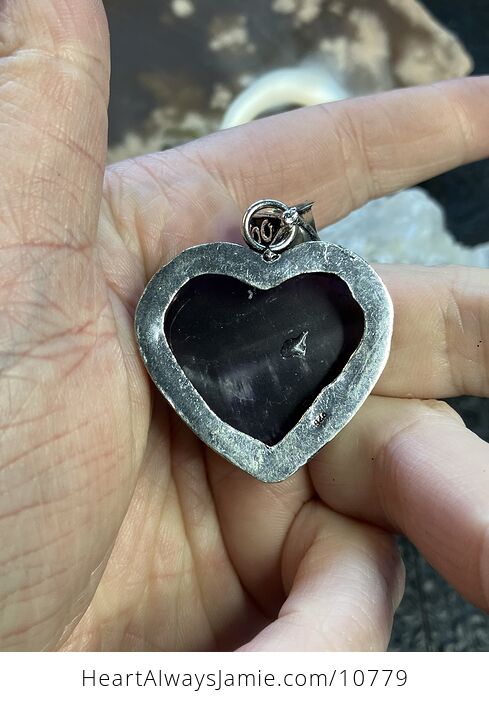 Purple Amethyst Heart Crystal Stone Jewelry Pendant - #RtoTIwCdDl0-6