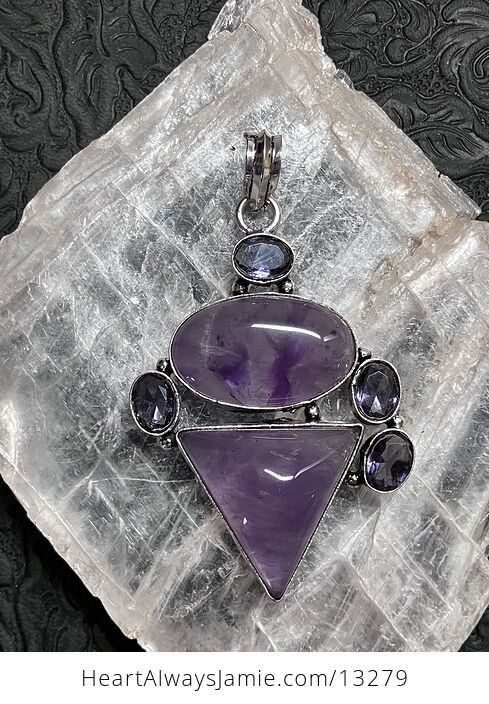 Purple Amethyst Pendant Stone Crystal Jewelry - #hLMhYcFrhyc-5