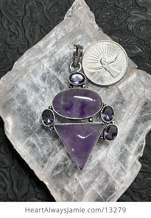 Purple Amethyst Pendant Stone Crystal Jewelry - #hLMhYcFrhyc-6