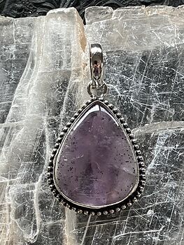 Purple Amethyst Stone Crystal Pendant Jewelry #X2N8oqcTtXk