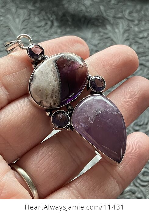 Purple Amethyst Stone Crystal Pendant Jewelry - #Be2q2kkRi34-2