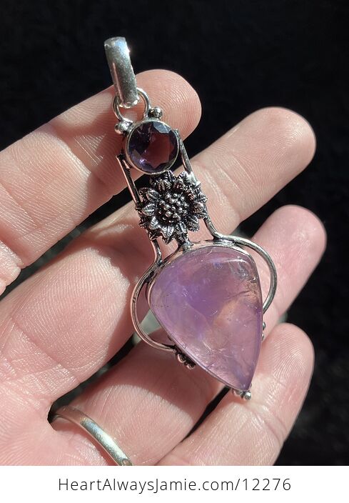 Purple Amethyst Stone Crystal Pendant Jewelry - #BvA5Ef0tmNM-5