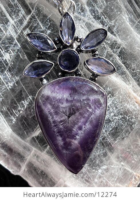 Purple Amethyst Stone Crystal Pendant Jewelry - #RGYHjaVrWZo-5