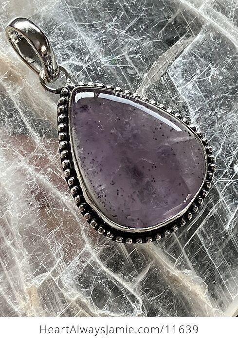 Purple Amethyst Stone Crystal Pendant Jewelry - #X2N8oqcTtXk-2