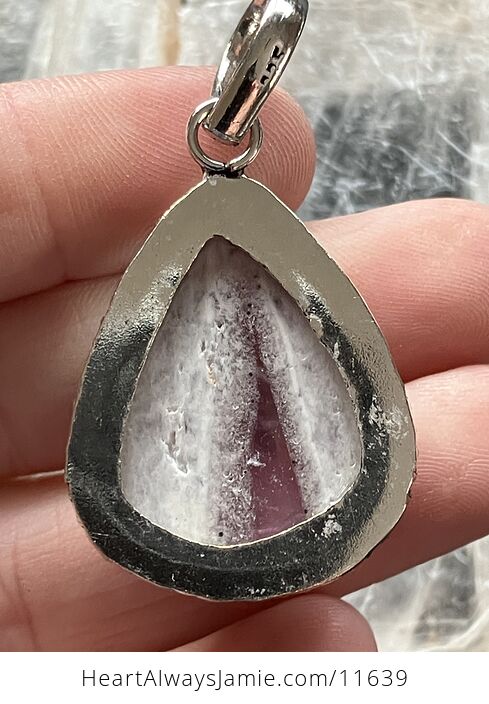 Purple Amethyst Stone Crystal Pendant Jewelry - #X2N8oqcTtXk-4