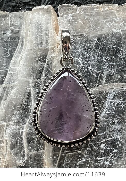 Purple Amethyst Stone Crystal Pendant Jewelry - #X2N8oqcTtXk-1