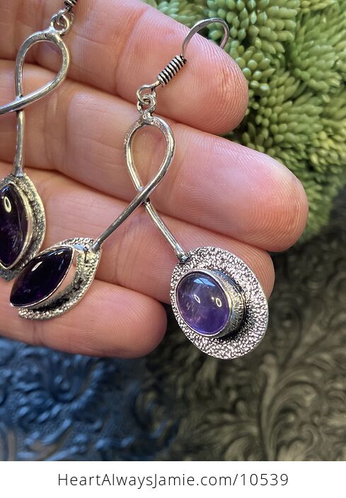 Purple Amethyst Stone Jewelry Crystal Earrings - #yzPh7sDYOrg-6