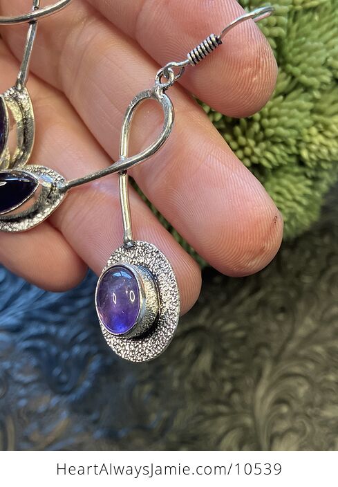 Purple Amethyst Stone Jewelry Crystal Earrings - #yzPh7sDYOrg-5